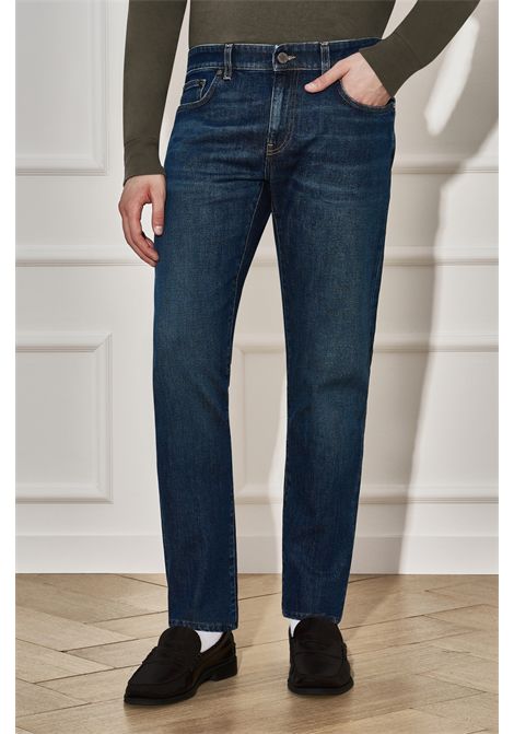 PT Torino Jeans Super Slim Swing in Denim Stretch Blu Scuro Uomo PT TORINO | Pantaloni | C5-DP05Z0MI43